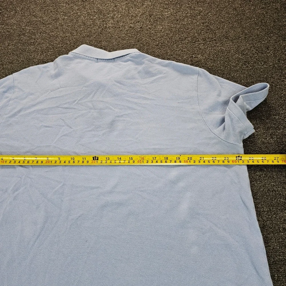 Polo Ralph Lauren Men XXL Custom‎ Slim Fit Polo Shirt Light Blue Short Sleeve